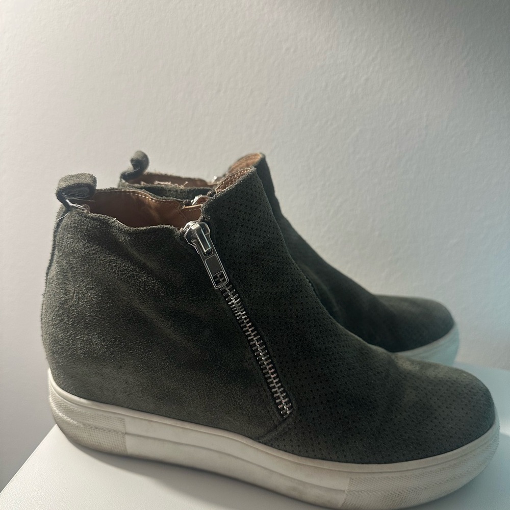 Steve Madden Green Ankle Boots
